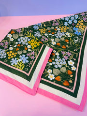 Backyard Garden Motive Scarf