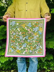 Backyard Garden Motive Scarf