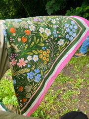 Backyard Garden Motive Scarf