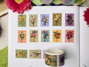 Flower Bouqet Stamp Washi Tape