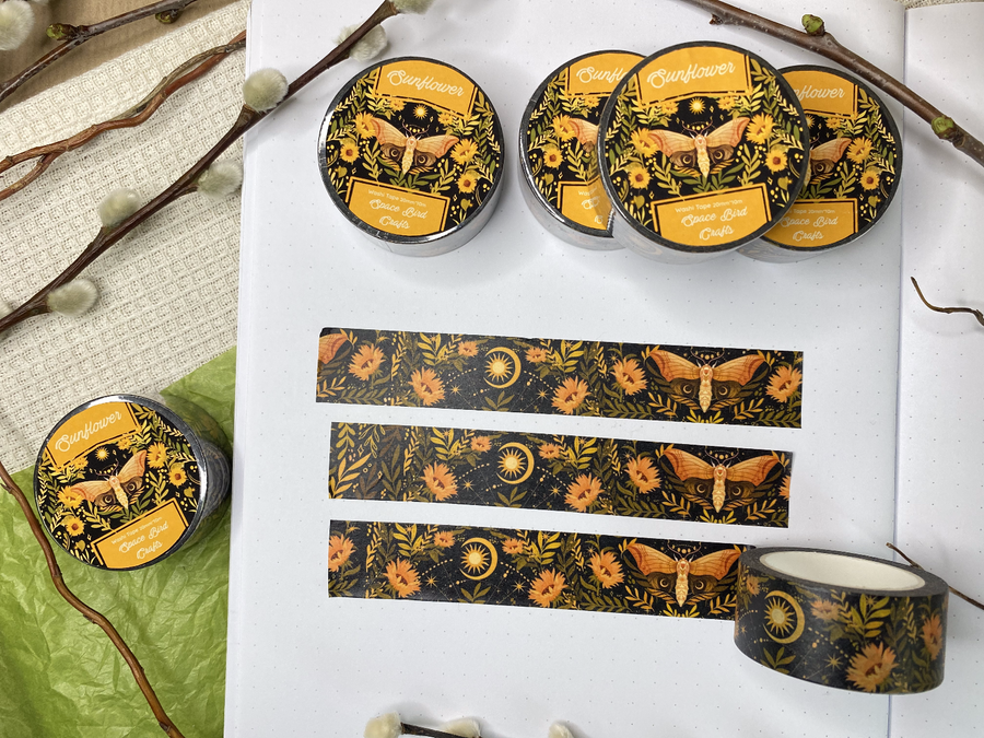 Sunflower Washi Tape 20mm x 10m