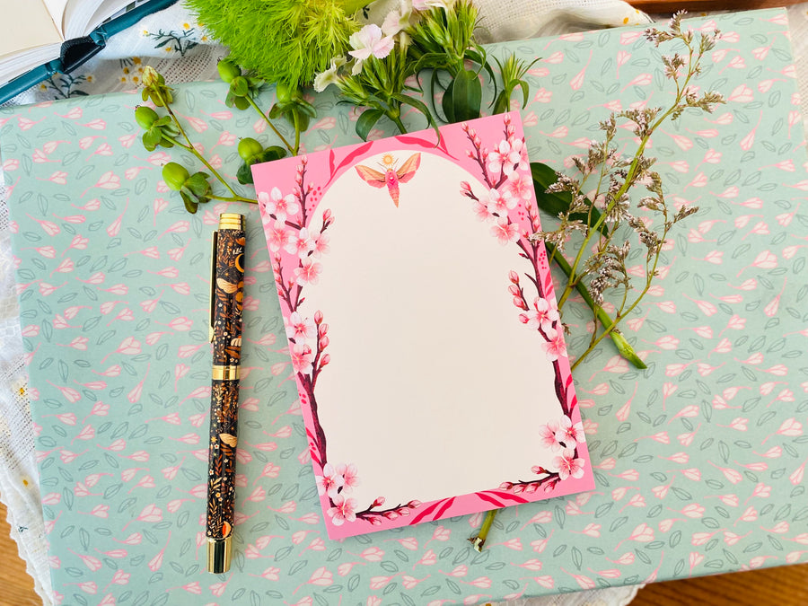 Sakura Tree Notepad A6 To-Do List