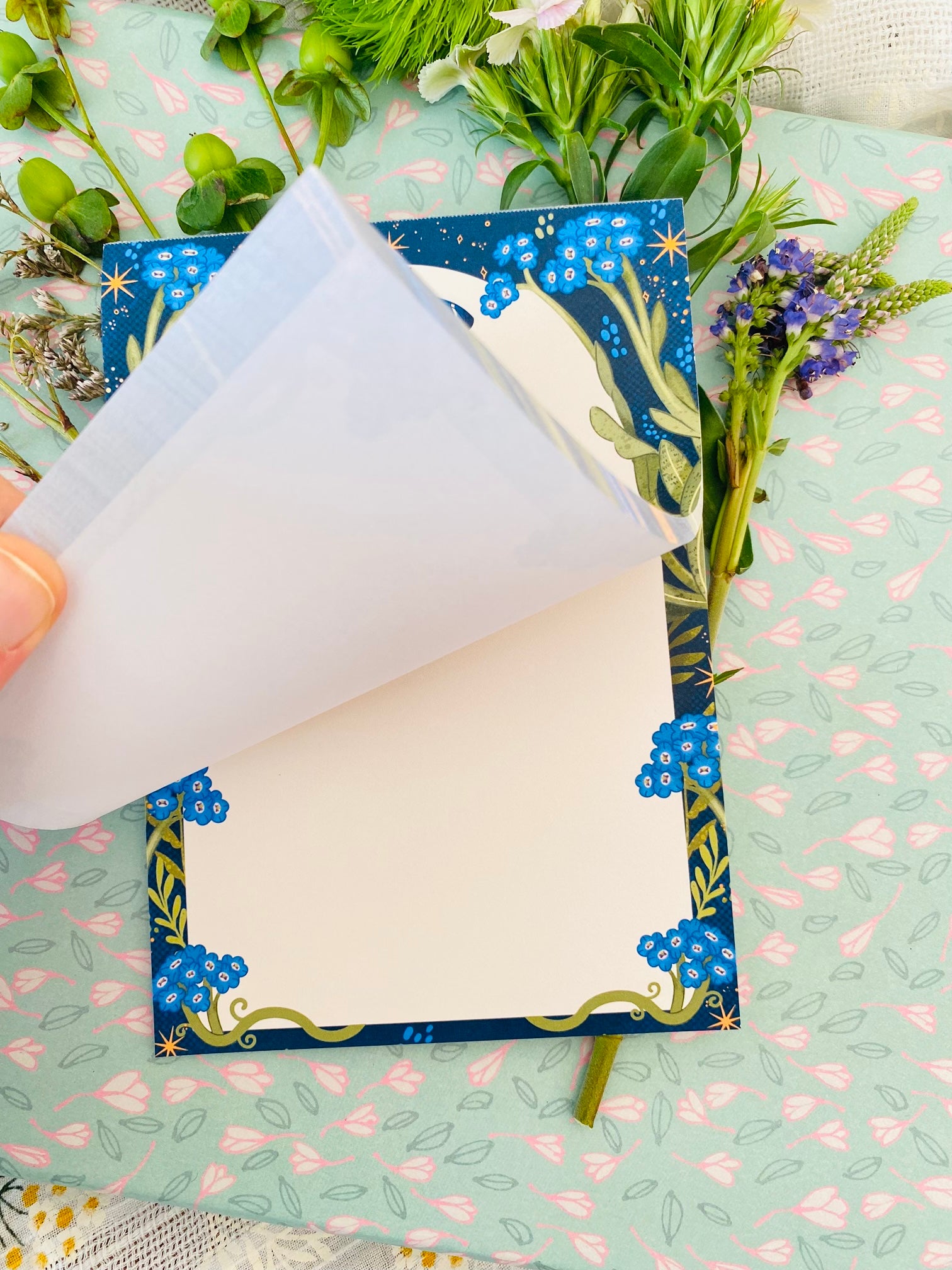 Blue Notepad A6 To-Do List