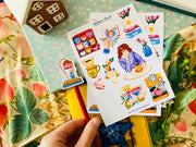 Spring Coffee Corner Sticker Sheet