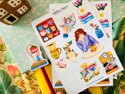 Spring Coffee Corner Sticker Sheet