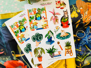 Paws and Plants Sticker Sheet