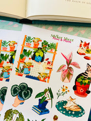Paws and Plants Sticker Sheet