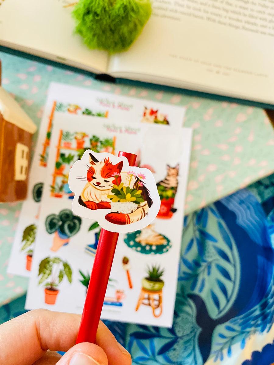 Paws and Plants Sticker Sheet