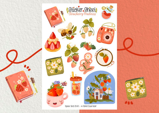 Strawberry Sticker Sheet
