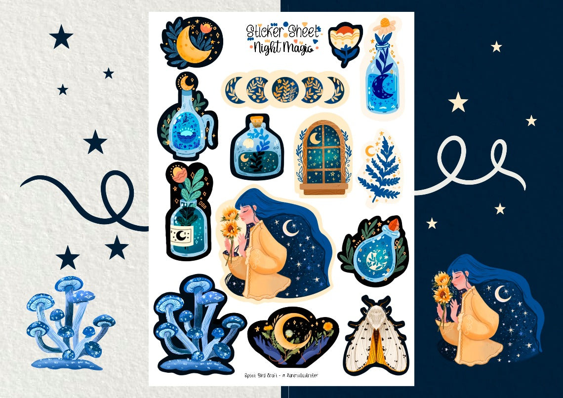 Night Magic Sticker Sheet