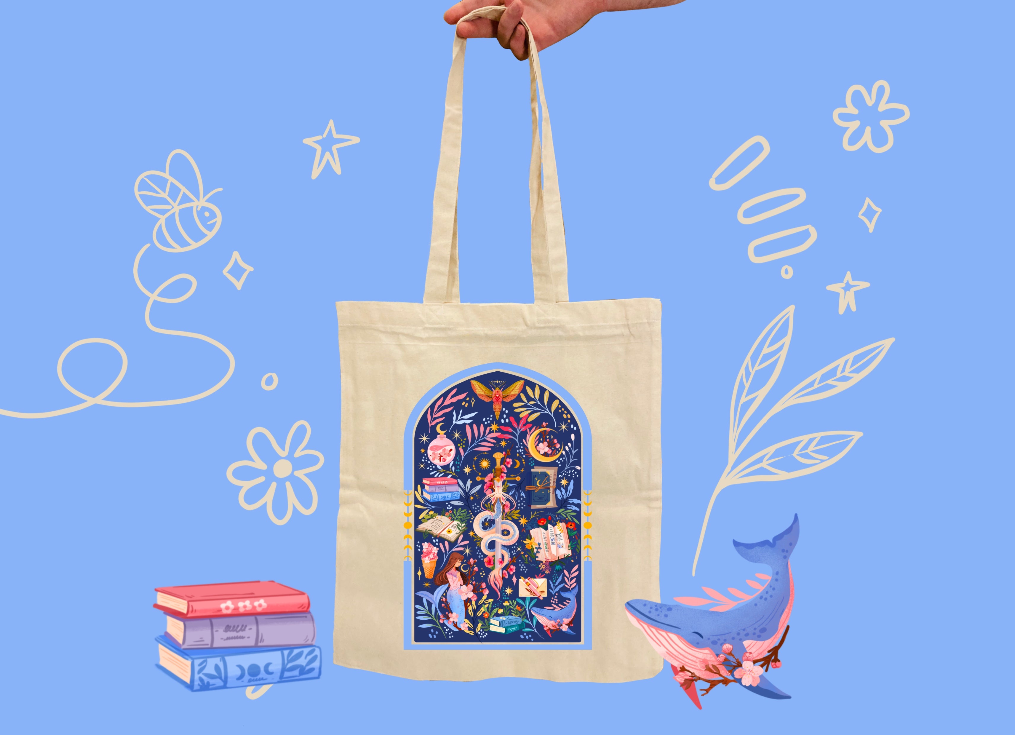 Sakura Motive Tote Bag