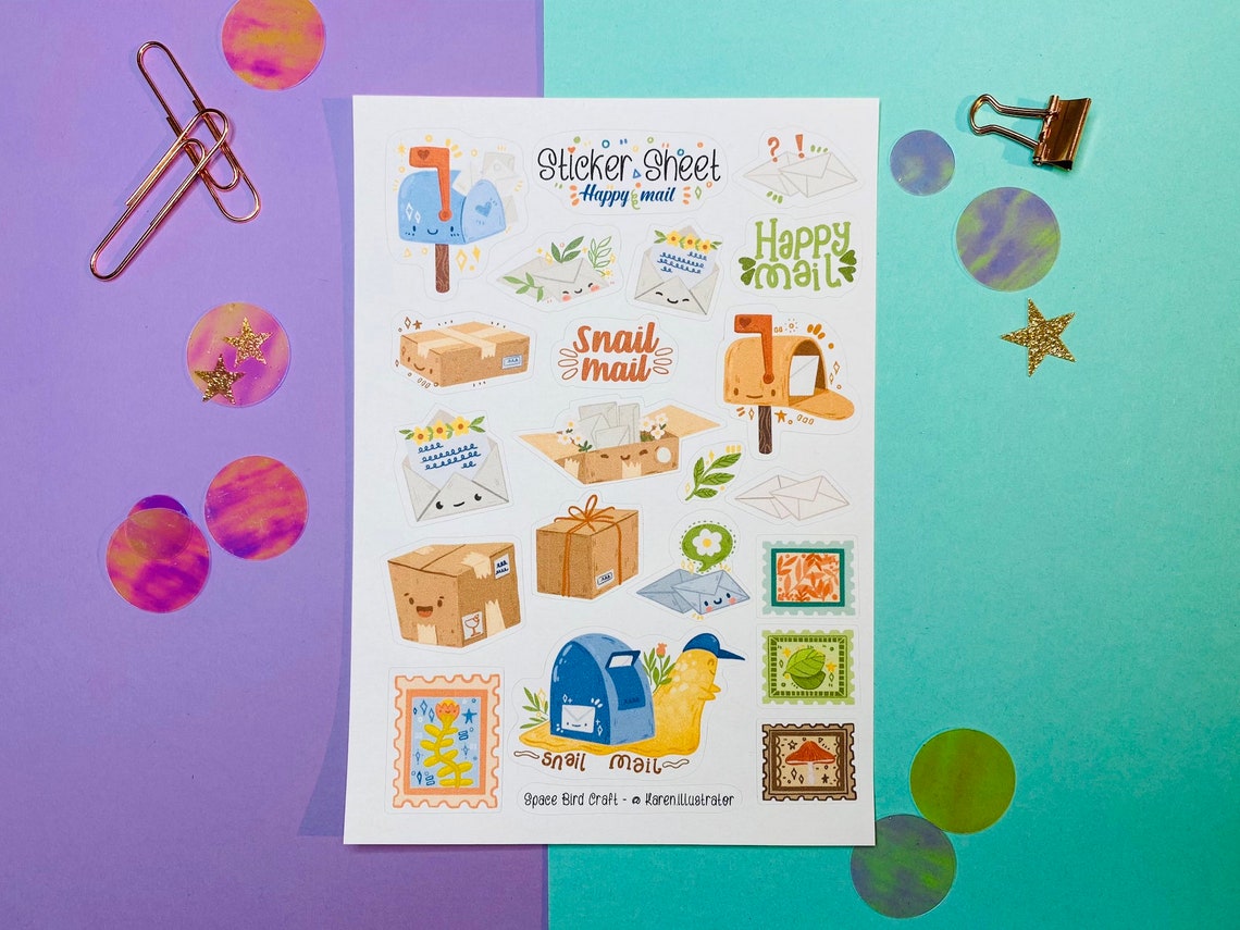 Happy Mail Sticker Sheet