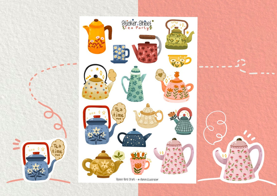 Tea Party Sticker Sheet